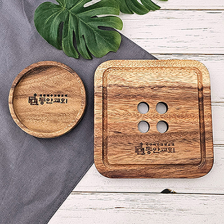 천연 아카시아 원목 사각 냄비받침 주방용품 천연 아카시아 원목 사각 냄비받침 주방용품