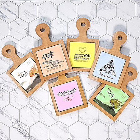 천연나무 다용도 사각형 홀더 냄비받침