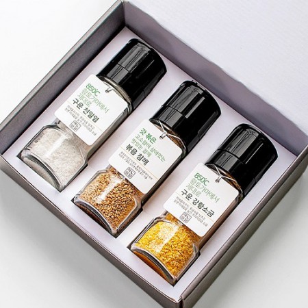 프리미엄 블랙 패키지 천일염 세트 프리미엄 블랙 패키지 천일염 세트