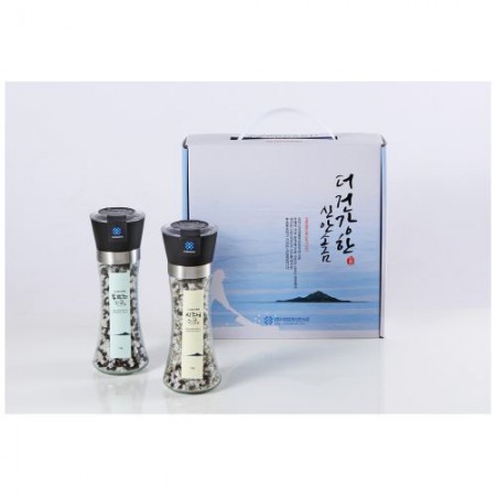 스테인리스 휴대용 조미료통 3구 세트