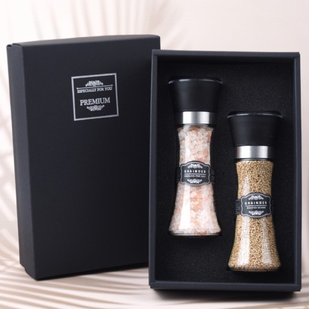 블랙 패키지 프리미엄 천연 죽염 세트