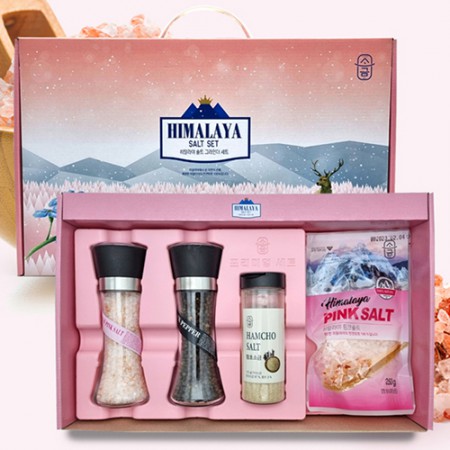 화이트 휴대용 친환경 천일염 소금 용기