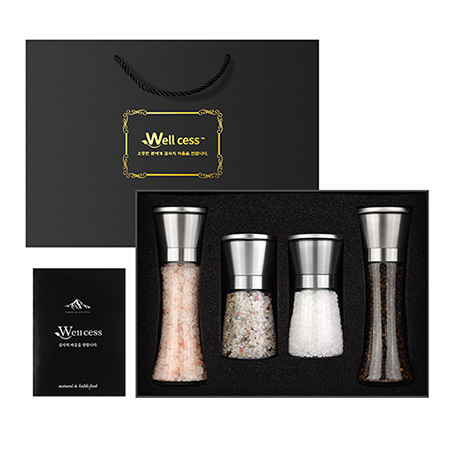 천연 미네랄 바다 소금 세트 조리용 프리미엄