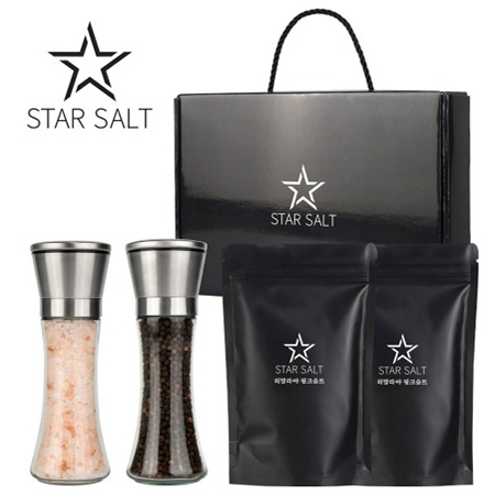 블랙 미니 휴대용 천연 소금 제품