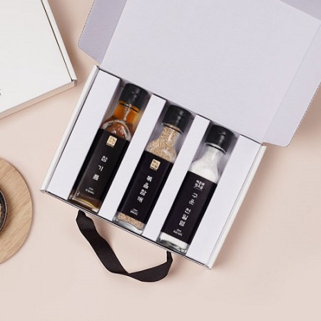 블랙 소금 보틀 천연 바다소금 미니형 휴대용 조미료