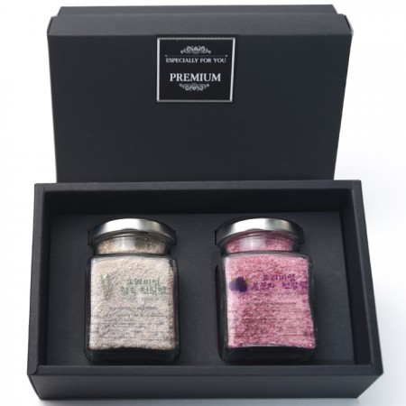 프리미엄 천연 색상 고급 소금 선물 세트