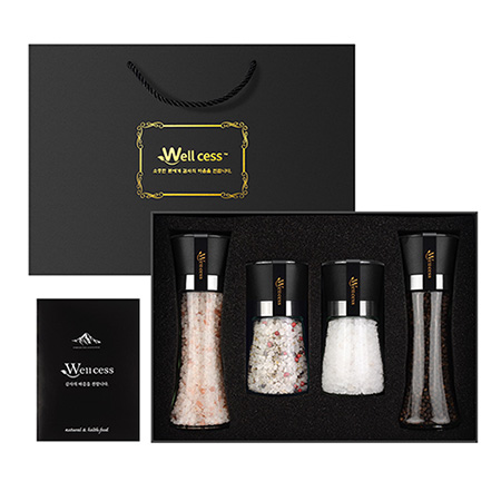 화이트 천연 미네랄 프리미엄 휴대용 암염 솔트