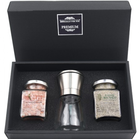 프리미엄 천연 핑크 암염 미네랄 바디 솔트 세트