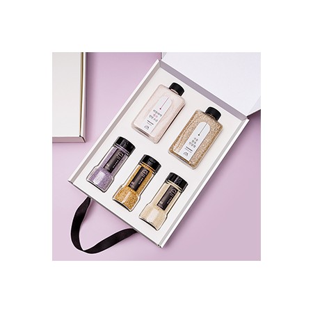 소금 6종 컬렉션 세트 미니 300ml 리필용 천연 조미료