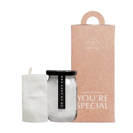 고급 블랙 원목 케이스 천연 프리미엄 죽염