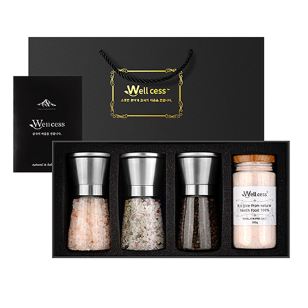 천연 암염 소금 선물 세트 프리미엄 홍보용 salt제작 판촉물