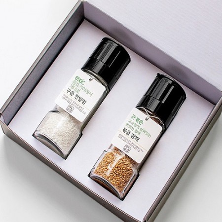 블랙 프리미엄 천연 미네랄 마시는 암염 선물세트