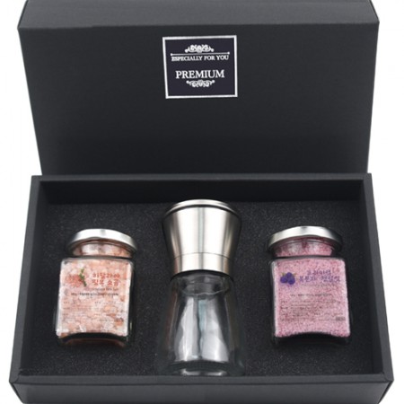 천연 핑크 허브 제주 미네랄 수제 천일염