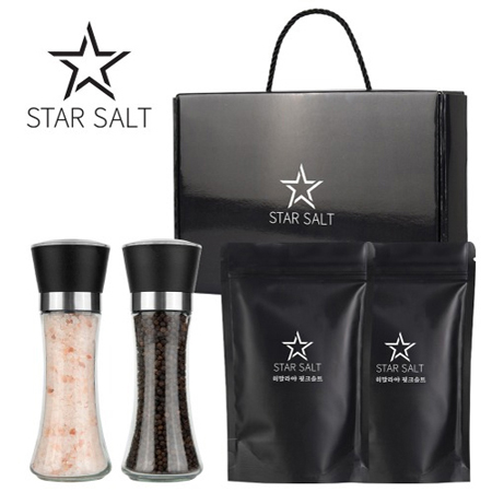 블랙 프리미엄 암염 고급형 천연 소금 선물세트