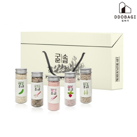 프리미엄 천연 조미소금 선물세트 5종 구성 세트