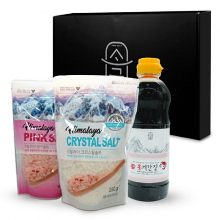핑크화이트 천일염 히말라야 암염 천연 미네랄 소금