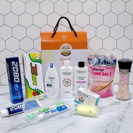 화이트 패키지 프리미엄 천연 소금 세트 기념품