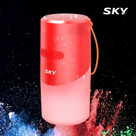 개업판촉물 블랙 원목 무선충전 LED 탁상 블루투스 스피커 대표이미지