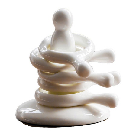 화이트 6종 세트 스테인리스 휴대용 미니 숟가락세트