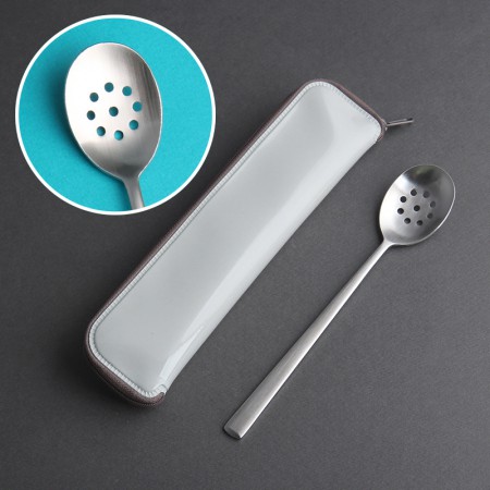 화이트 스테인리스 휴대용 접수저 포켓형 수저세트