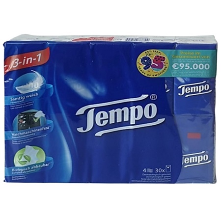 블루 10매입 천연펄프 휴대용 포켓형 티슈