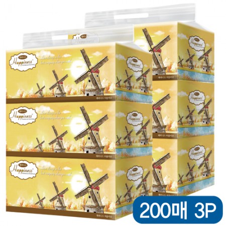 화이트 100매 천연펄프 휴대용 포켓형 미용티슈