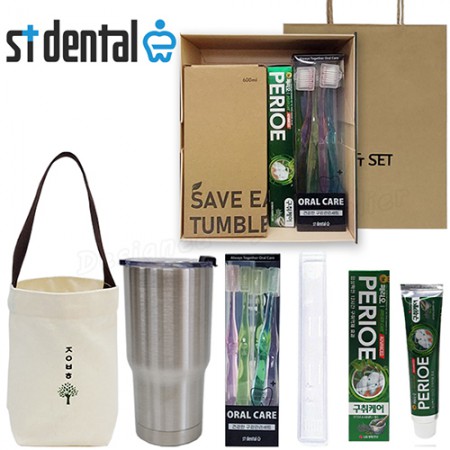 블랙 휴대용 소형 칫솔치약 여행용세트