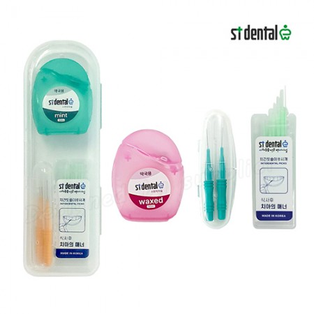 스펀지치실 치간칫솔 2p 케이스 치간 이쑤시개 미니 구강세트 제작