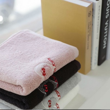 헬로키티 캐릭터 자수 세트 고급 수건 선물세트