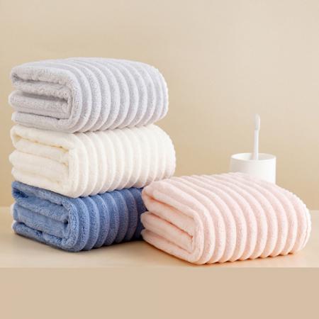 프리미엄 스트라이프 패턴 호텔급 초극세사 흡수력 강화 페이스타올