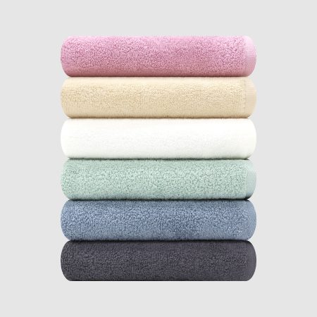 송월 라미월 40수 헤ringbone 조직 고급 프리미엄 수건