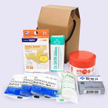 알콜솜 코튼볼 휴대용 개별포장 소독티슈 (6개입)