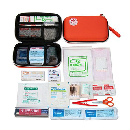 휴대용 응급처치 다기능 구급함 여행용 미니 파우치