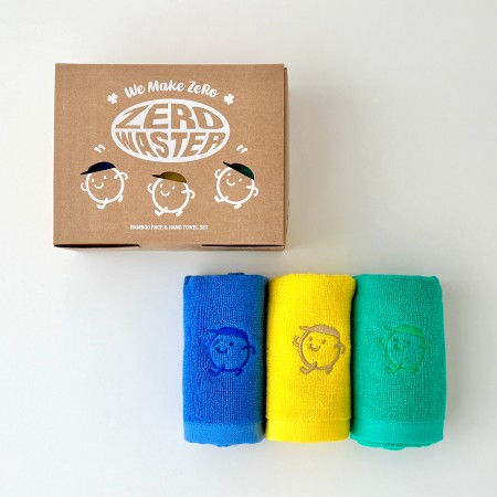 제로웨이스트 500ml 대나무 섬유 친환경 안티박테리아 수건세트