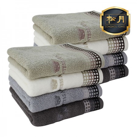 송월 초극세사 자수로고 원단지 고급형 사각 타올
