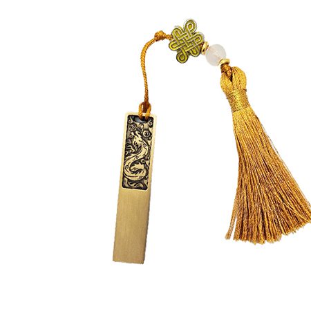 한국의 전통 문양 금색 고급 북마크 책갈피 선물세트