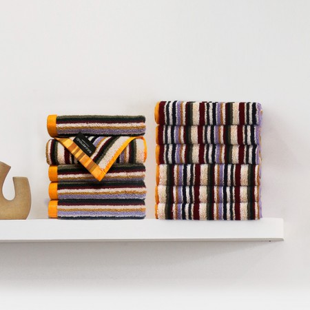 파일드 타올 컬러풀한 감성과 특별함을 MIX 스트라이프 수건
