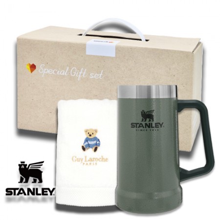 스탠리 텀블러 빅그립 비어스테인 709ml + 베어수건 2종 세트 스탠리 텀블러 빅그립 비어스테인 709ml + 베어수건 2종 세트