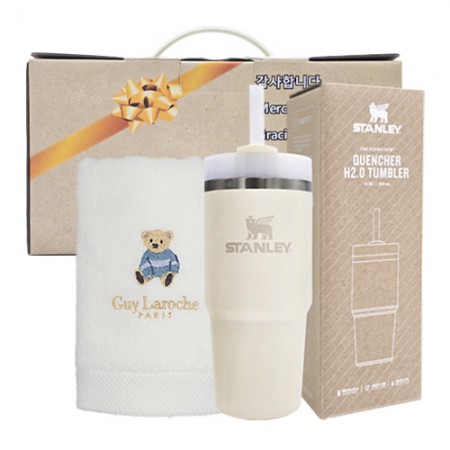 안심생활건강세트 71호 스탠리 텀블러제작 퀜처 H2.0 414ml+베어타올150g 안심생활건강세트 71호 스탠리 텀블러제작 퀜처 H2.0 414ml+베어타올150g