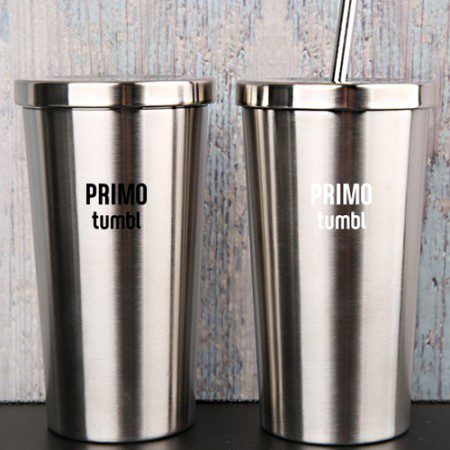 앰버 이중스텐 빨대 텀블러 홍보물 대용량-550ml 인쇄 제작