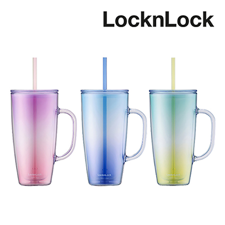 로카락 손잡이 콜드컵 그라데이션 이중벽 텀블러 로카락 손잡이 콜드컵 그라데이션 이중벽 텀블러