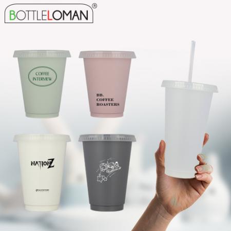 루카 500ml 밀짚 친환경 빨대형 콜드컵 텀블러