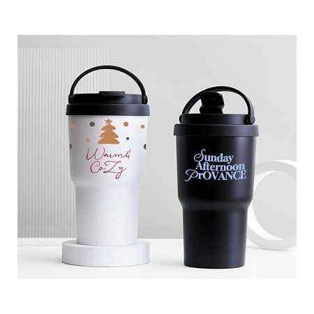 클래식 350ml 스테인리스 보온보냉 핸들 휴대용 텀블러