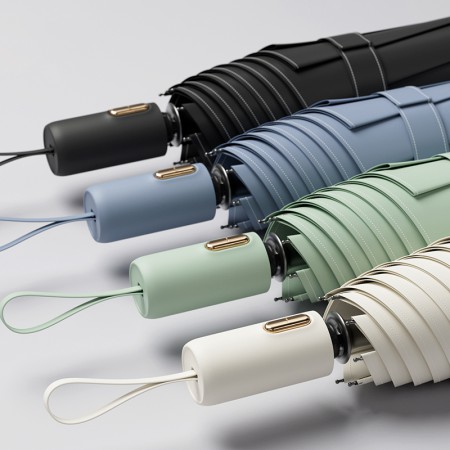 루틴 3단 자동 원터치 콤팩트 접이식 우산