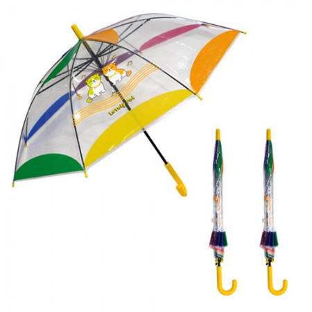 러블리펫 투명창 58cm 어린이 자동 장우산