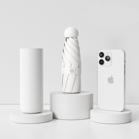 250g 경량 휴대용 5단 UV차단 우산