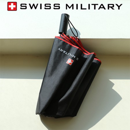 스위스밀리터리 원터치 자동개폐 패션 블랙 장우산 스위스밀리터리 원터치 자동개폐 패션 블랙 장우산