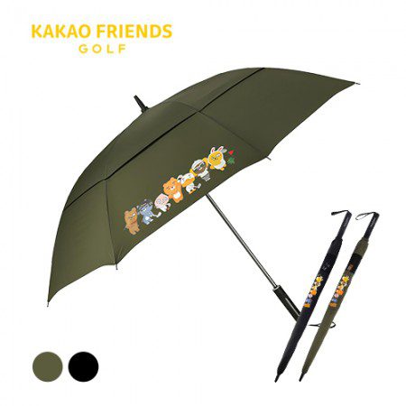 우산제작 카카오프렌즈 75 투게더 이중방풍 골프우산