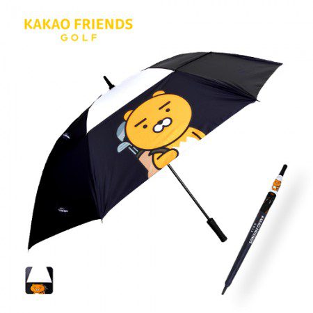 카카오프렌즈 우산주문제작 75 라운드 이중방풍 골프우산