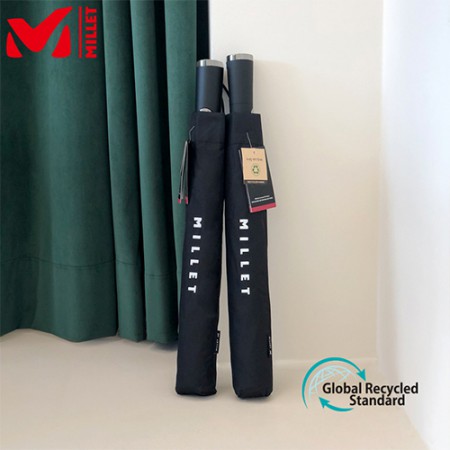 밀레 친환경 재활용 PET 3단 자동개폐 휴대용 우산